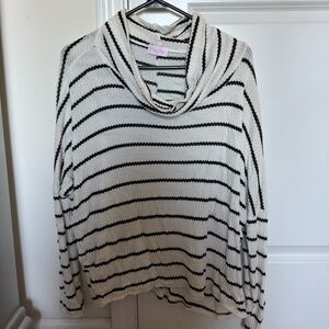 Turtle neck waffle shirt